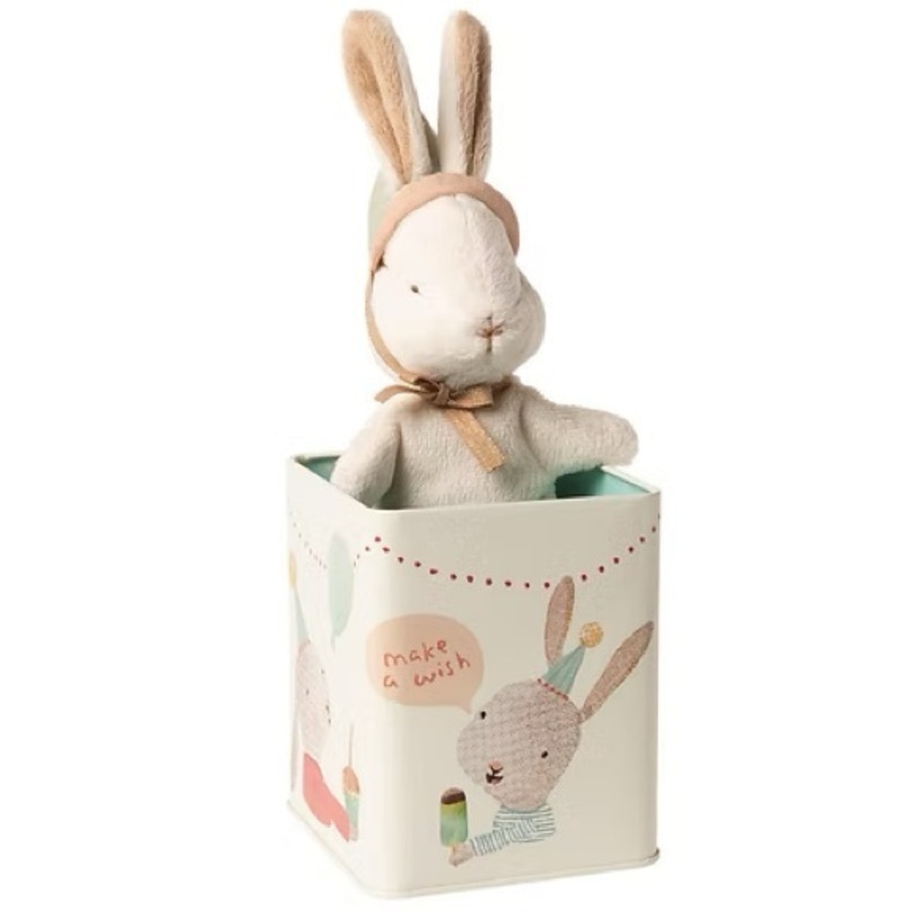Maileg Happy Day Bunny in a Tin